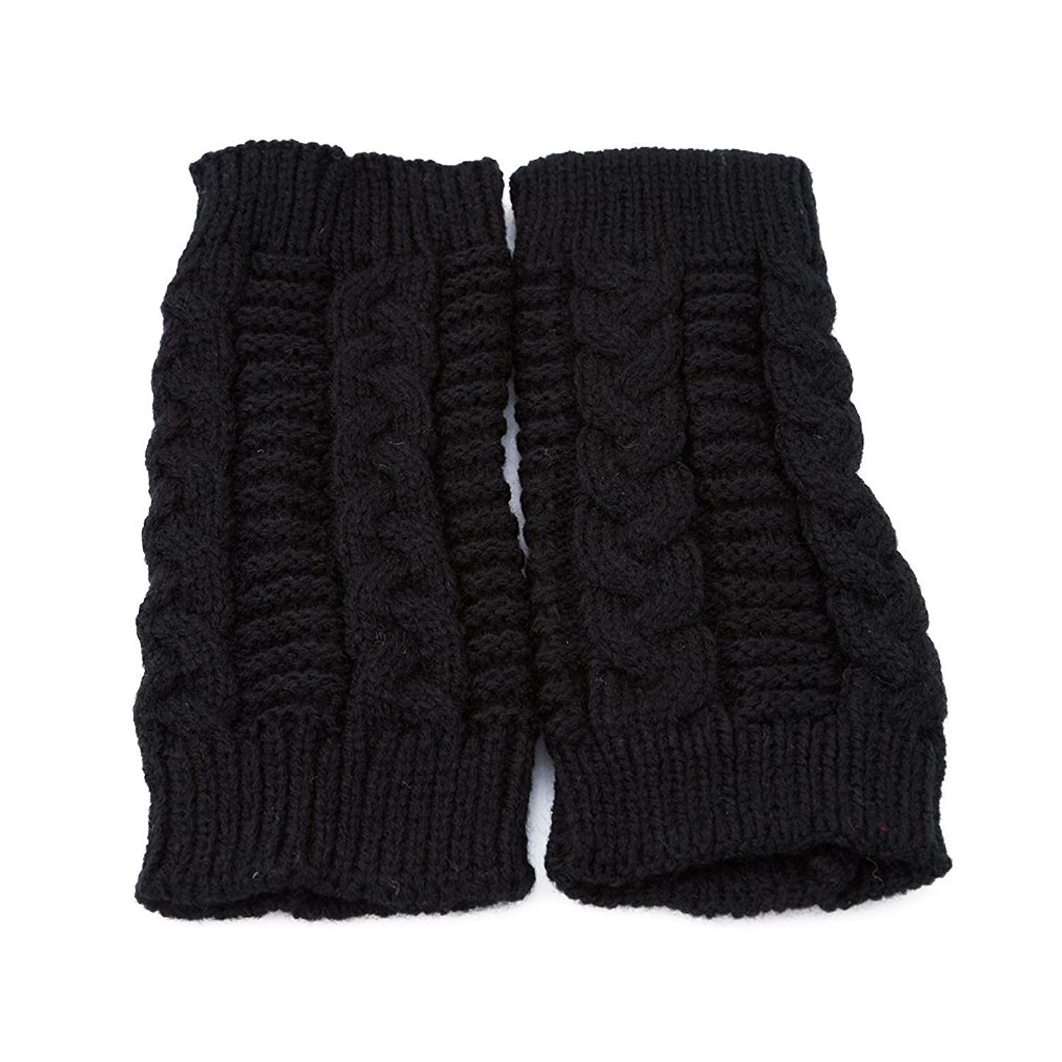 Unisex-Dorosłe Rękawiczki Dzianinowe Rękawiczki Zimowe Ocieplacze Na Ręce Solidne Damskie Proste Efektowne Kolory Outdoor Winter Warm Rękawiczki Bez Palców/Colour/8#