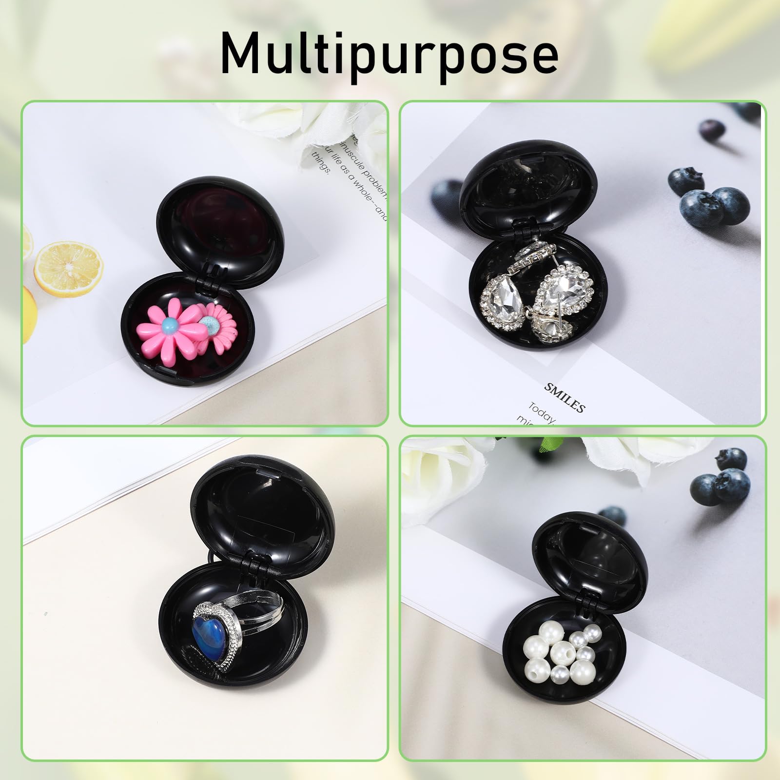 3 fundas de transporte para tapones para los oídos, mini estuche de almacenamiento potable, enchufe negro, funda redonda para actividades al aire libre, viajes, viajes de negocios, almacenamiento de