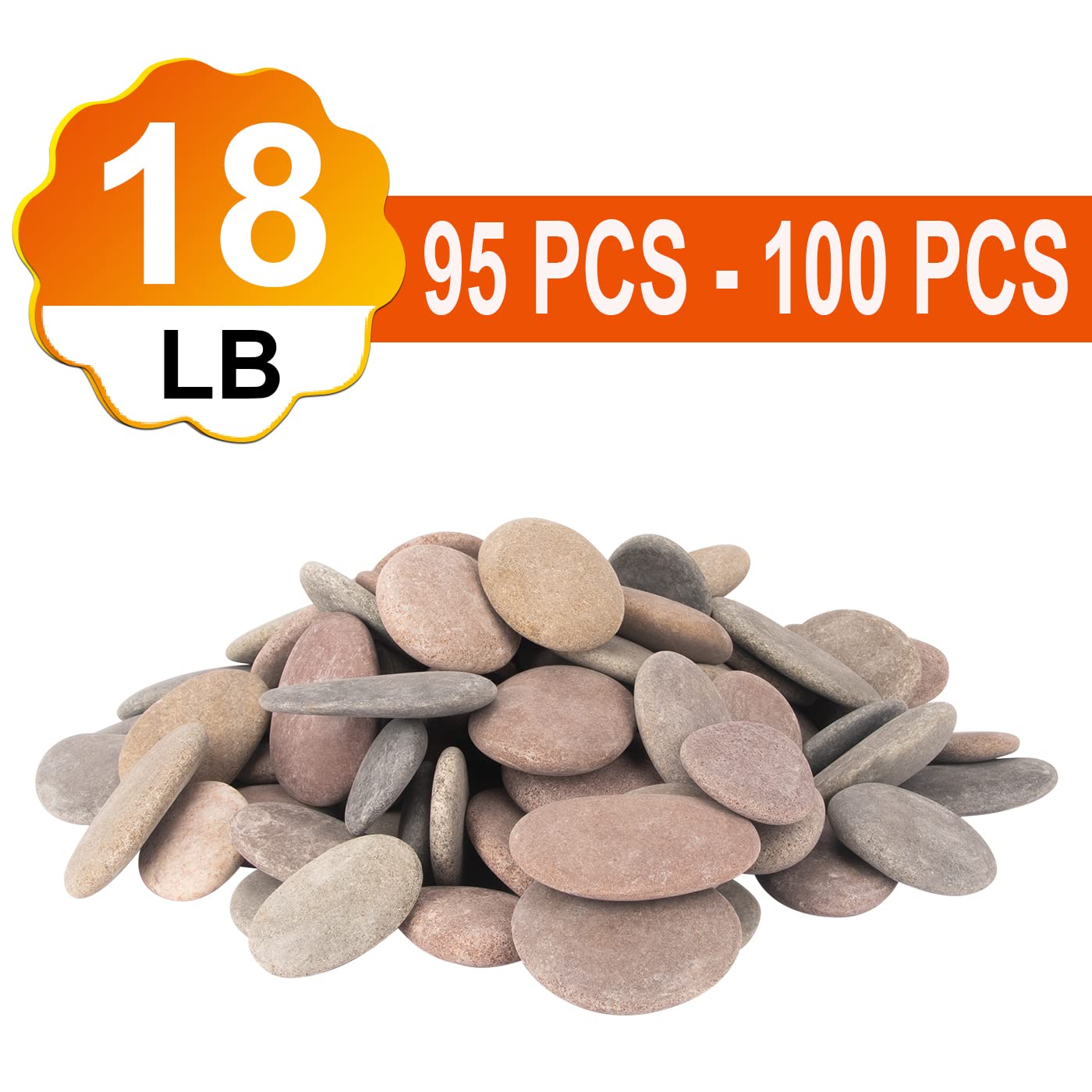 Amazon.com: [About 94 PCS - 100 PCS](18 Pounds) Craft Rocks 