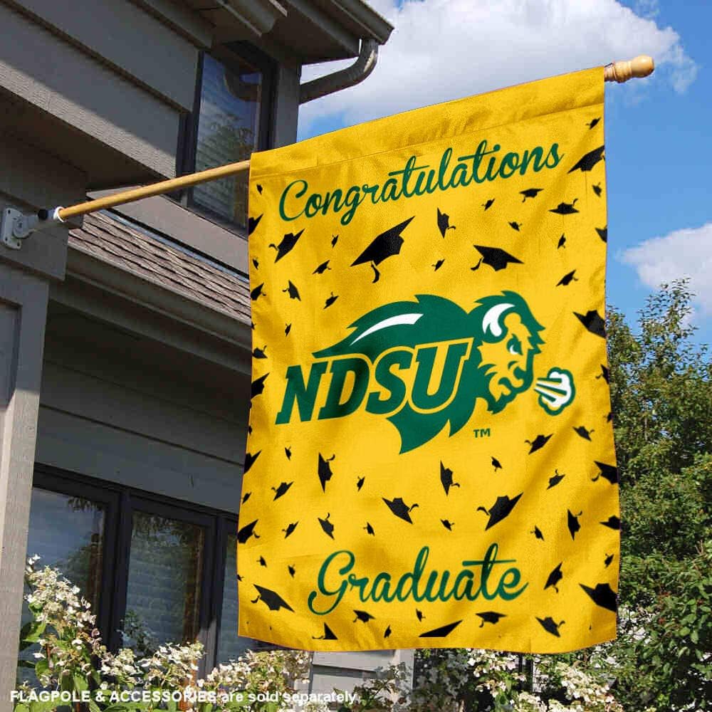 North Dakota State Bison Graduation Gift Banner Flag - Image 2