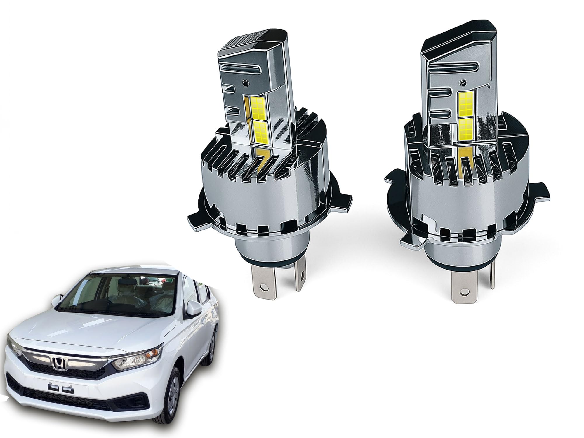 Auto Pearl H4 LED Headlight Bulbs for Car – 120W, 12000LM, 6000K White, Super Bright with Turbo Cooling Fan, compatible with Amaze 2018 (Pack of 2)-image-18