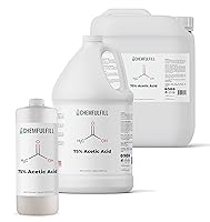 Vista 1 de Chemfulfill 75% ácido acético - 75% ácido etanoico puro (ácido acético) (cuarto de galón (33.8 onzas líquidas)