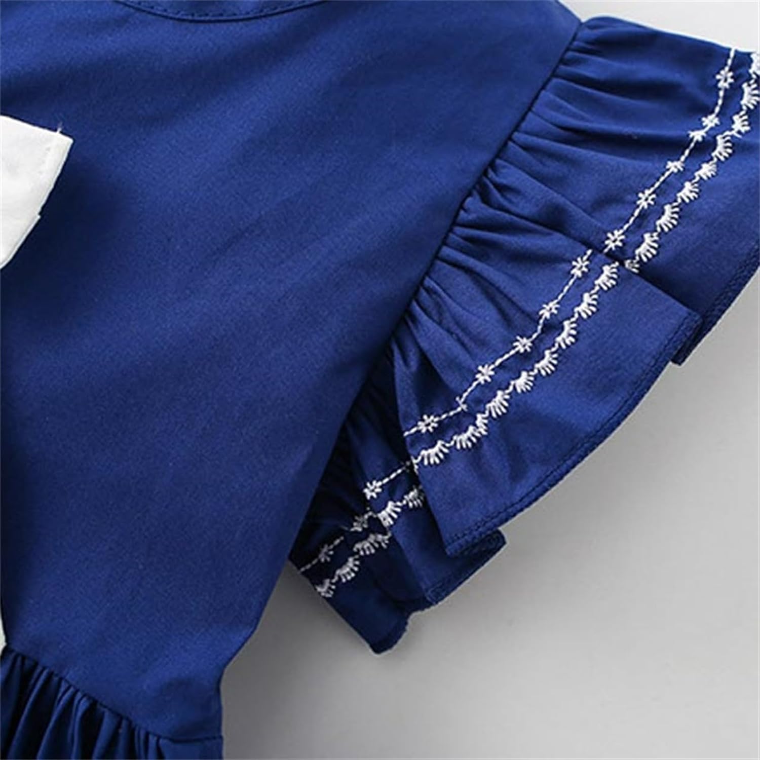 Girls Summer Boho Flutter Sleeve Ruffle Tiered Swing Casual Sundress Ruched Bow Flowy Dresses School Uniform Outfits