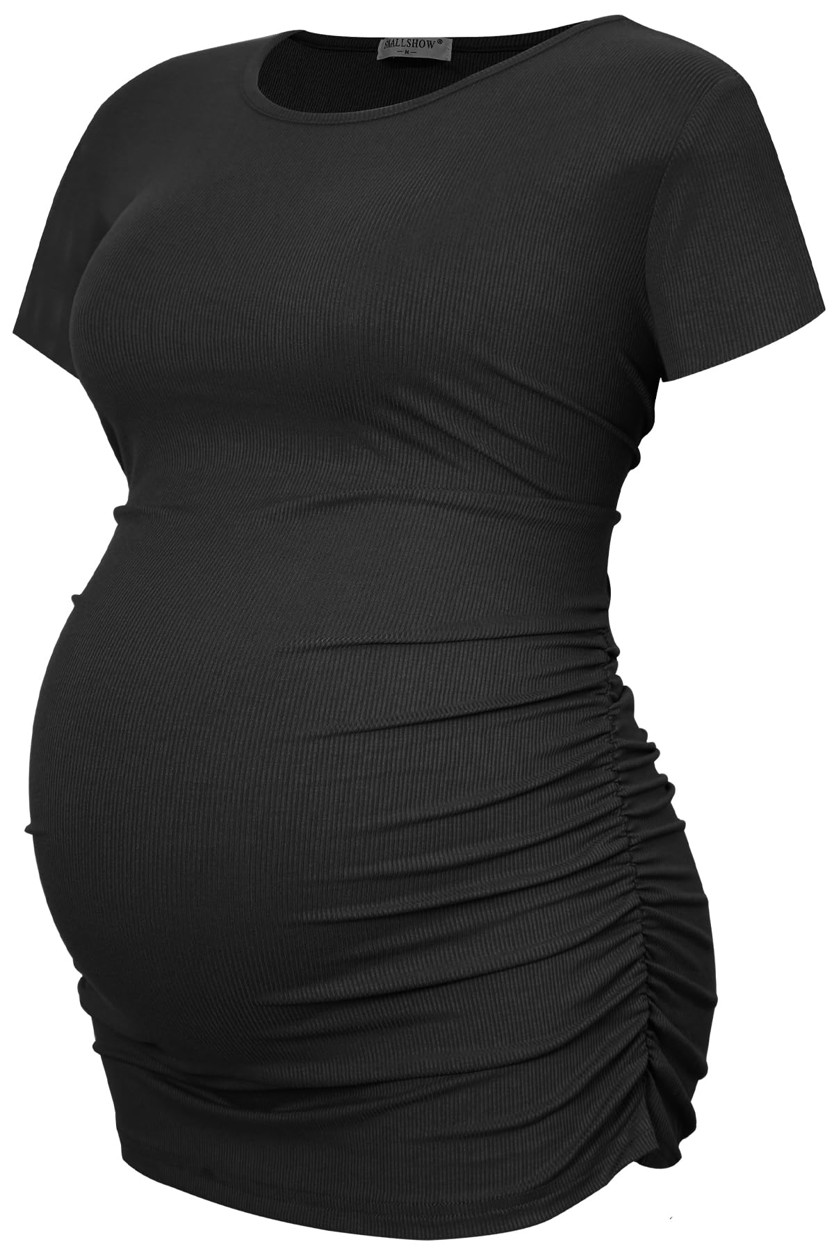 Smallshow Set da 3 Maglietta Premaman Maniche Corte T-Shirt Donna