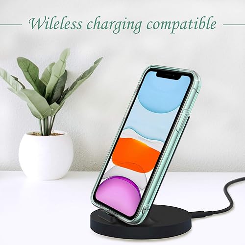 Miniatura 6 de JIAXIUFEN Funda transparente para iPhone 11 chapado en oro, diseño de mariposa, a prueba de golpes, delgada, de poliuretano termoplástico,