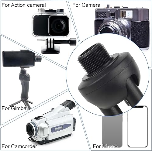 Miniatura 6 de Soporte de micrófono de trípode de escritorio, con patas de goma antideslizantes, construcción de hierro duradera, plegable portátil, soporte de