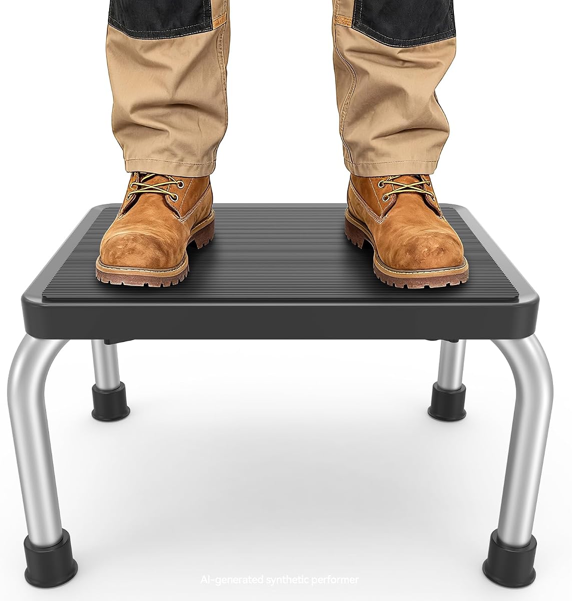 Taburetes con escalones para adultos con pies y plataforma antideslizantes, livianos | Taburete con escalón resistente, soporta hasta 350 libras, perfecto para dormitorio, cocina y baño
