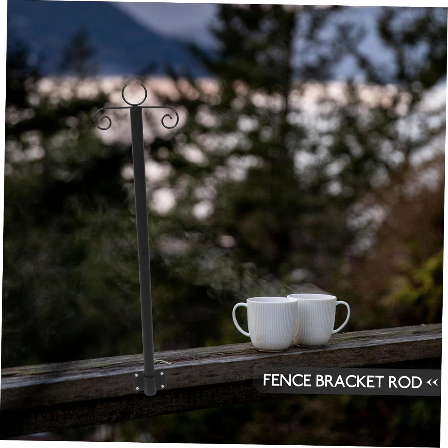 Outdoor Lighting Pole Stand Bird Feeder Hanger String Light Support Rod Stainless Steel Construction