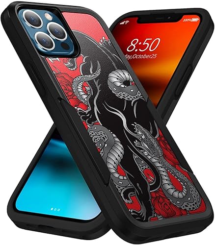 Miniatura 17 de CasesOnDeck - Funda de agarre compatible con Apple iPhone 13 Pro Max (2021) y iPhone 13 Pro Max [Grip Tactical] Funda delgada y resistente, color