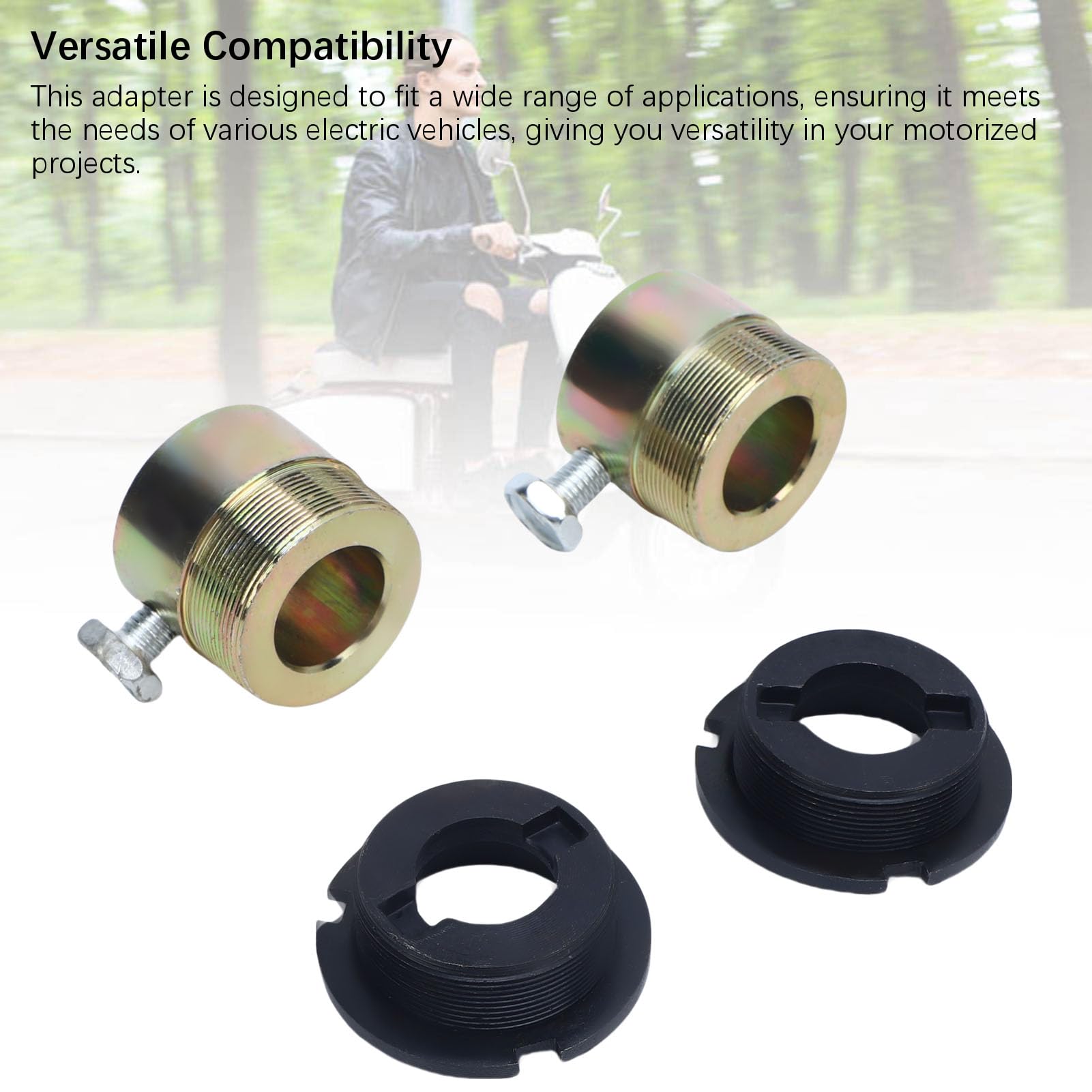 Adaptateur de roue libre et kit de connecteur pour tricycles électriques et motos – Roue libre de rechange en acier de 20 mm