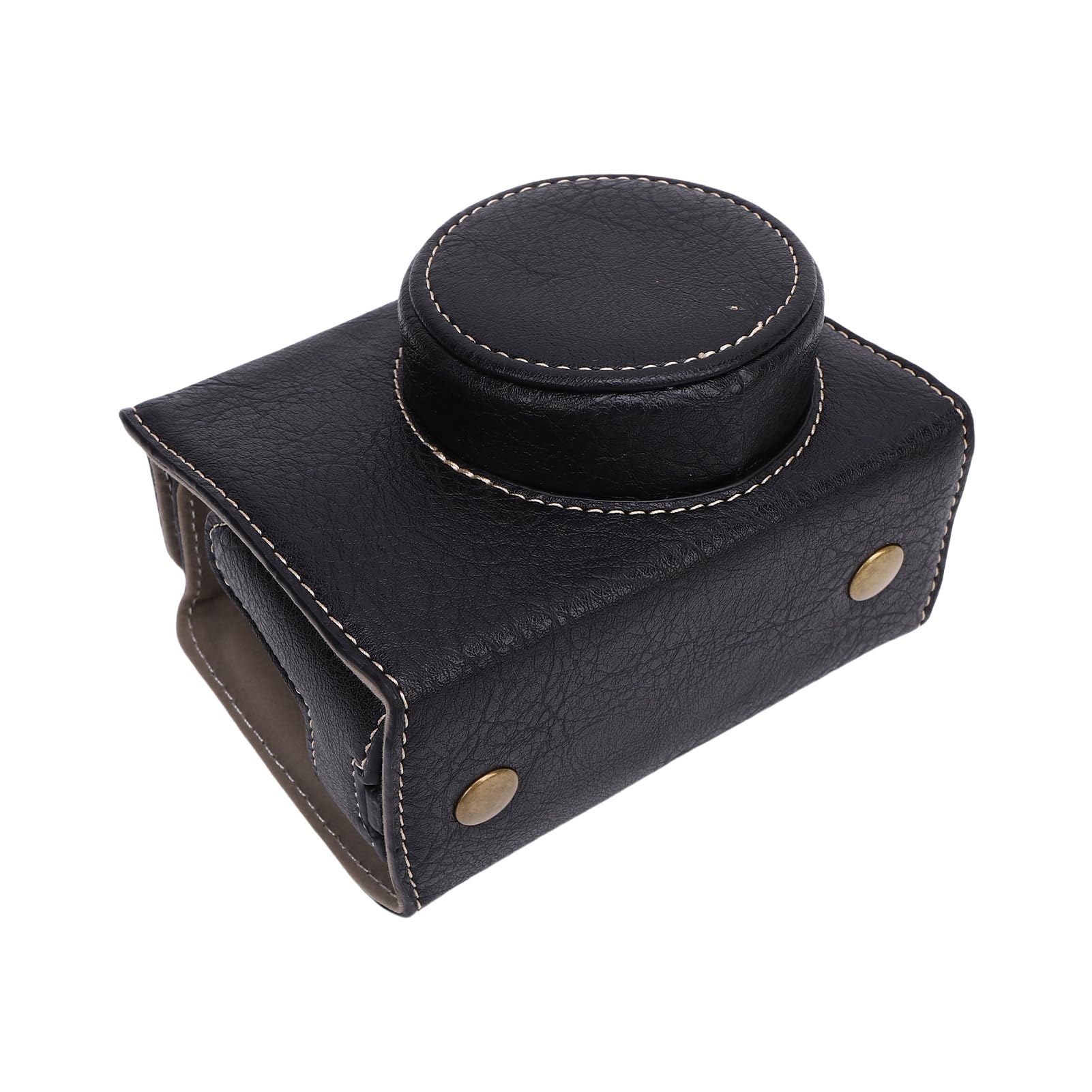 Custodia per fotocamera, custodia V1 Custodia protettiva strutturata in pelle PU con parte anteriore staccabile per la fotografia, include tracolla regolabile. (Nera)