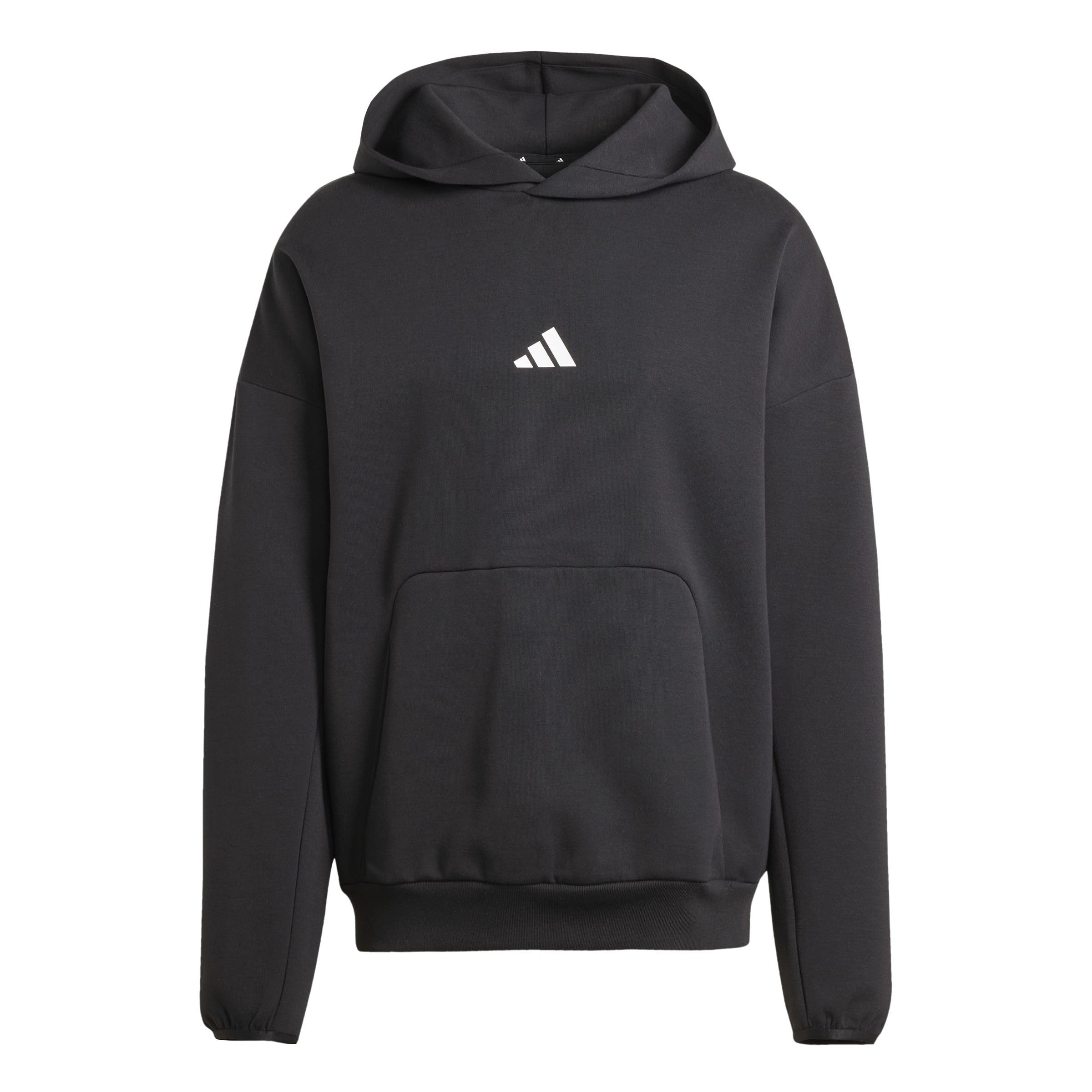 adidas Men's FUTURE ICONS SMALL LOGO HOODIE, black, XS