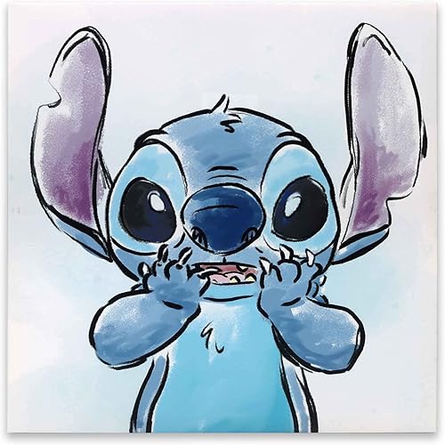 Vista 14 de Open Road Brands Disney Winnie the Pooh Bouquet de Flores Envuelto en Lienzo para Decoración de Pared - Gran Arte de Pared en Lienzo Suave en Pastel