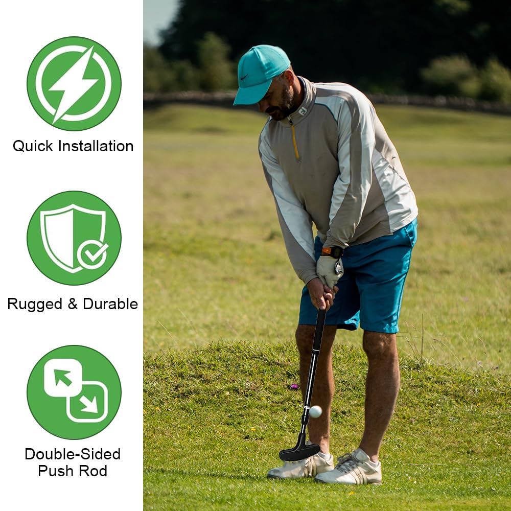 Putter de golf ajustable ambidiestro para zurdos y diestros, mini golf para hogar, exterior e interior