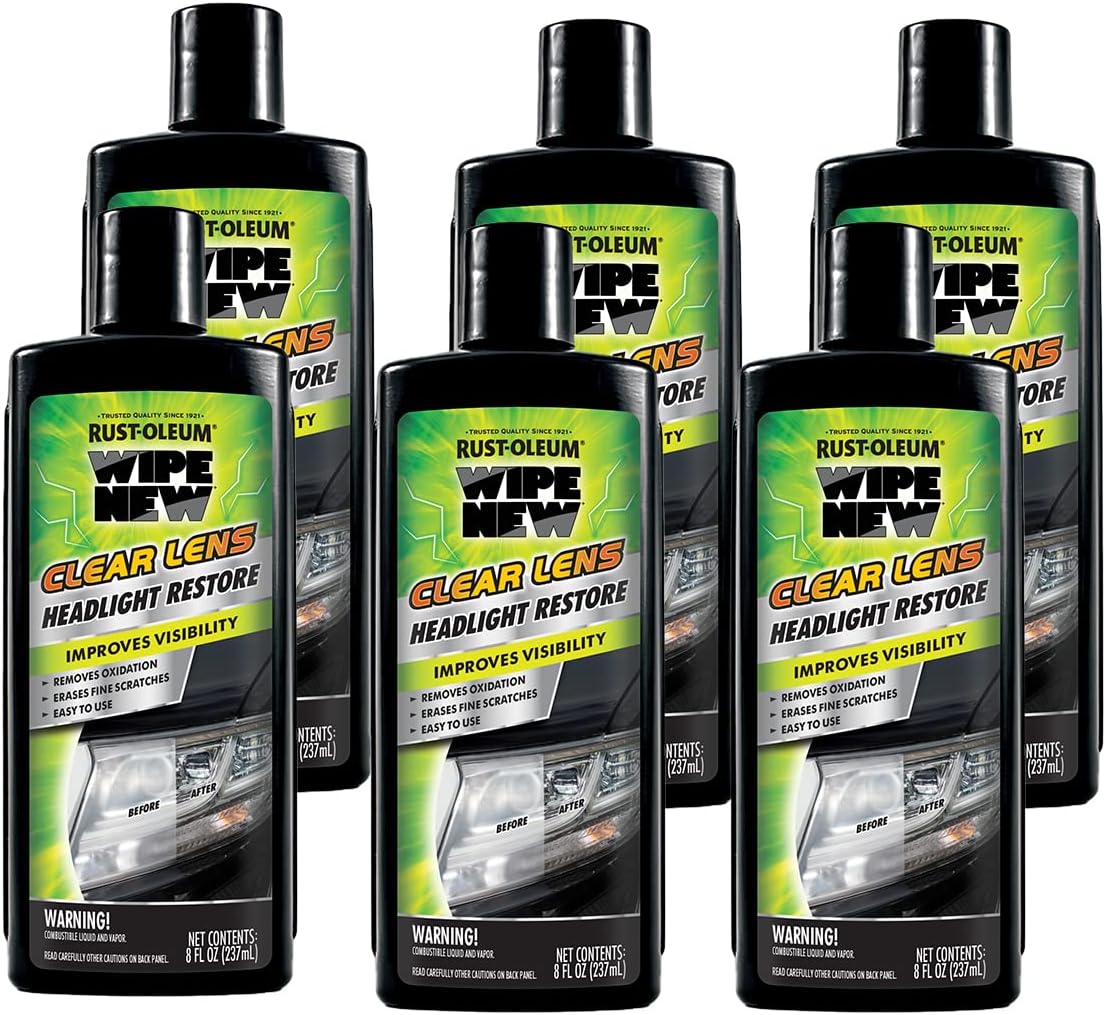 Wipe New RustOleum 3814036PK Clear Lens Headlight Restore