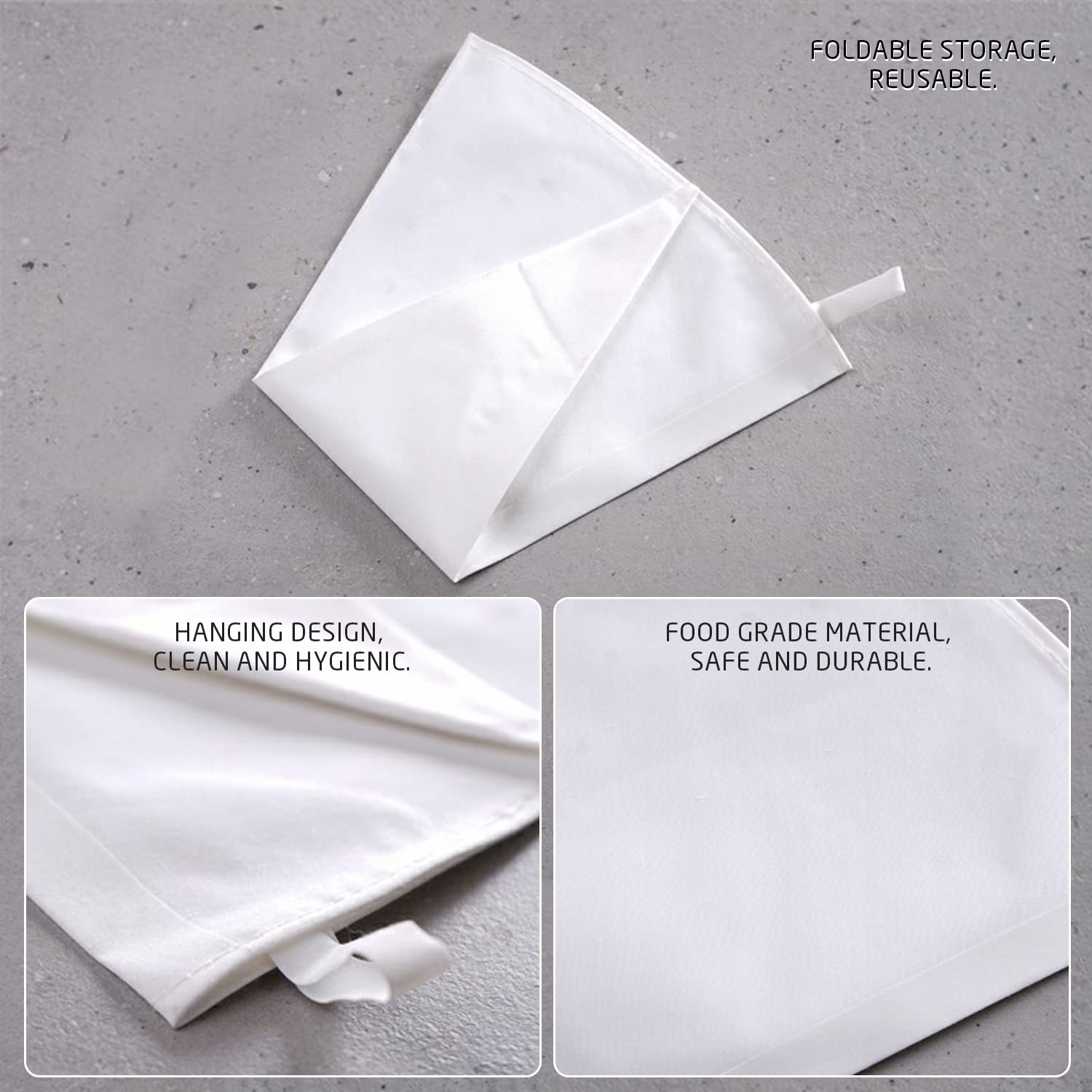 Acheter Poche à Douille Détachable, Design, Crème Pâtissière, Grande Capacité, Poche à Douille Pour Gâteau