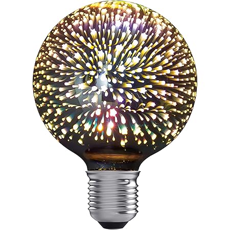 Amazon Tianfanエジソン電球花火3d Led電球ac85 265v装飾電球st64テーブルランプ電球シーリングライト電球ナイト電球 銀 Tianfan Led電球 通販