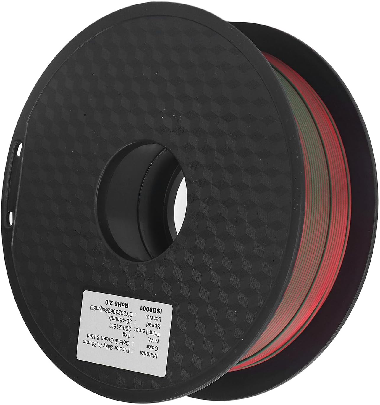 1.75mm Color 3D Printer Filament Gold, Green, Red PLA Material for Creative DIY, High Toughness, Reliable Printing