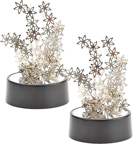 Miniatura 8 de PowerTRC Escultura magnética de escritorio de juguete (copos de nieve)  Mini decoración artística magnética para escritorio  Divertido regalo de