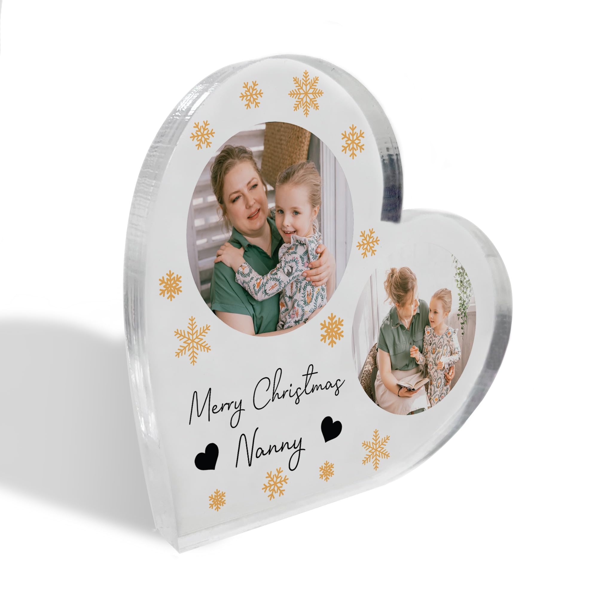 Red Ocean Merry Christmas Nanny Gift Personalised Acrylic Plaque With Photos Nanny Gift From Granddaughter Grandson Nanny Gift Christmas Love You Nanny Gift From Grandkids Thank You Gift Keepsake