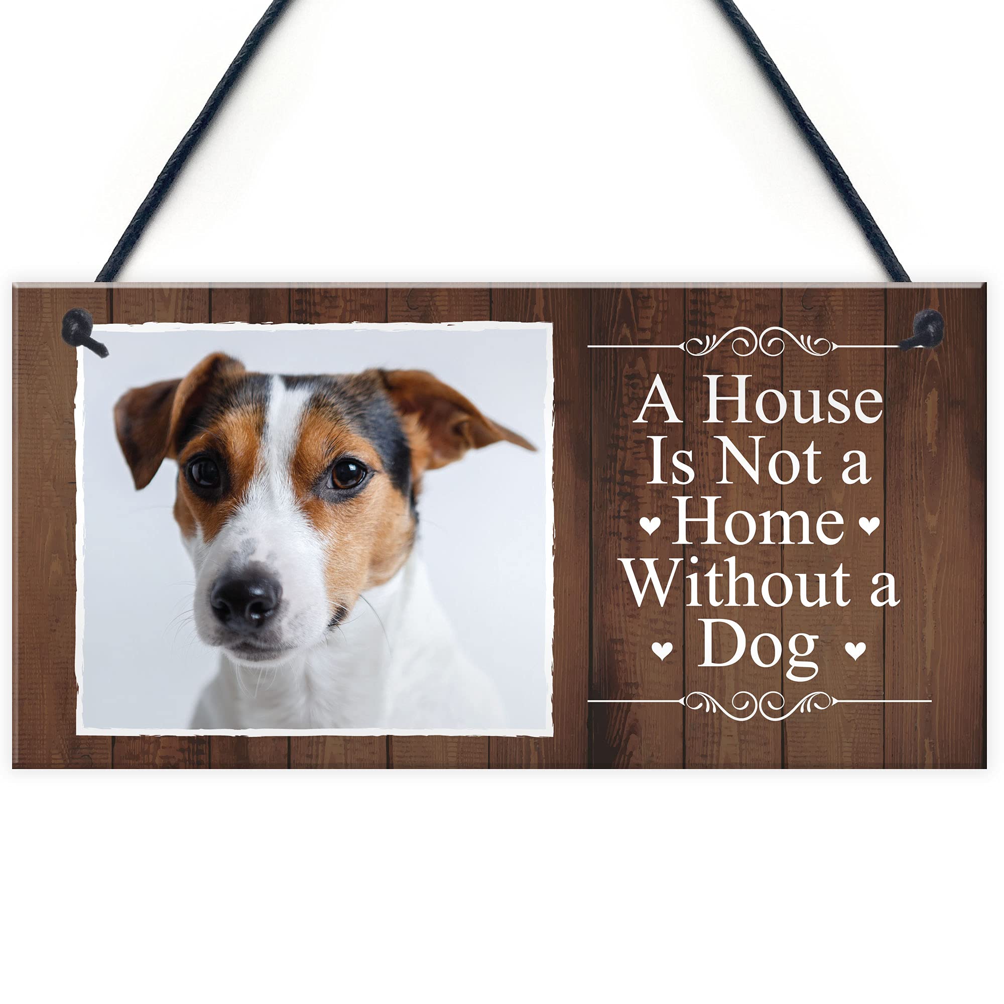 Red Ocean Personalised Dog Photo Gifts Hanging Sign Plaque Novelty Animal Dog Lover Gifts