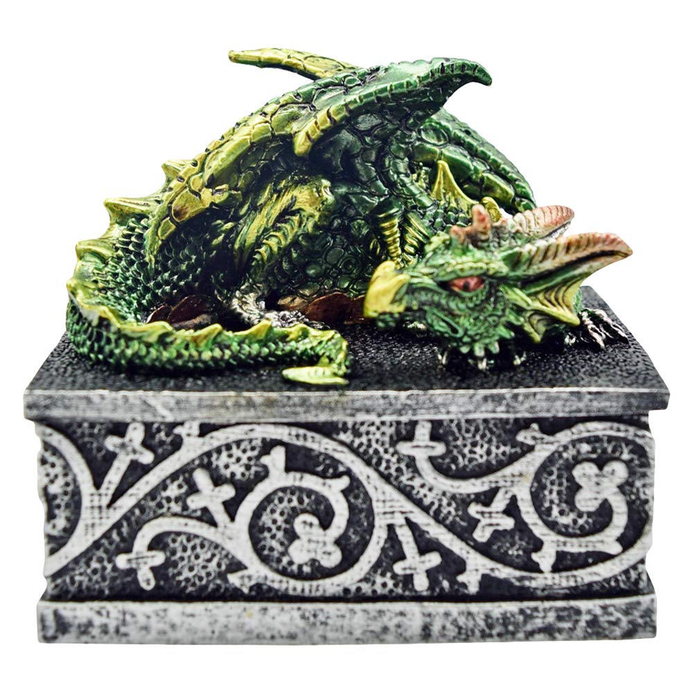 Nemesis Now Dragon Safehold Set Of 4, Boxes, Multi-Coloured, 8.4cm, Resin - Image 3
