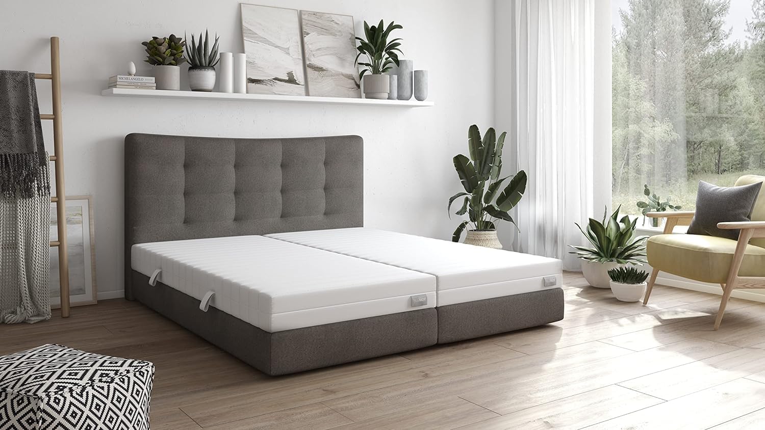 Matras, 7-zone veringsmatras, 140 x 200 cm, 25 cm hoog, H3