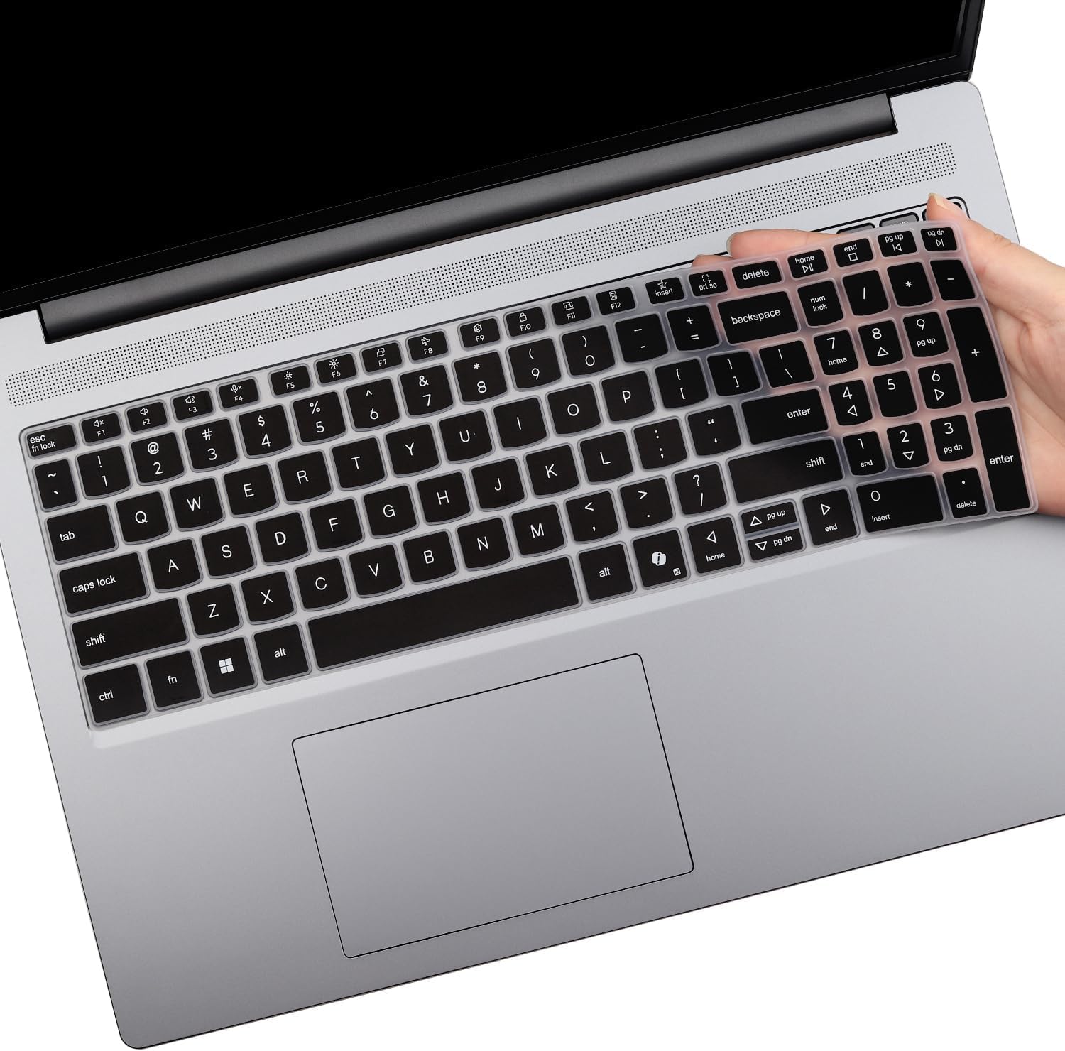 RAYA Silicone Keyboard Cover for 2025-2026 Lenovo Ideapad Slim3/3i/3x & Slim5/5i Gen10 15.3inch / 15.6inch / 16inch Laptops [83N3002QIN / 83K100C6IN / 83K100CJIN / 83KA0048IN] (Black)