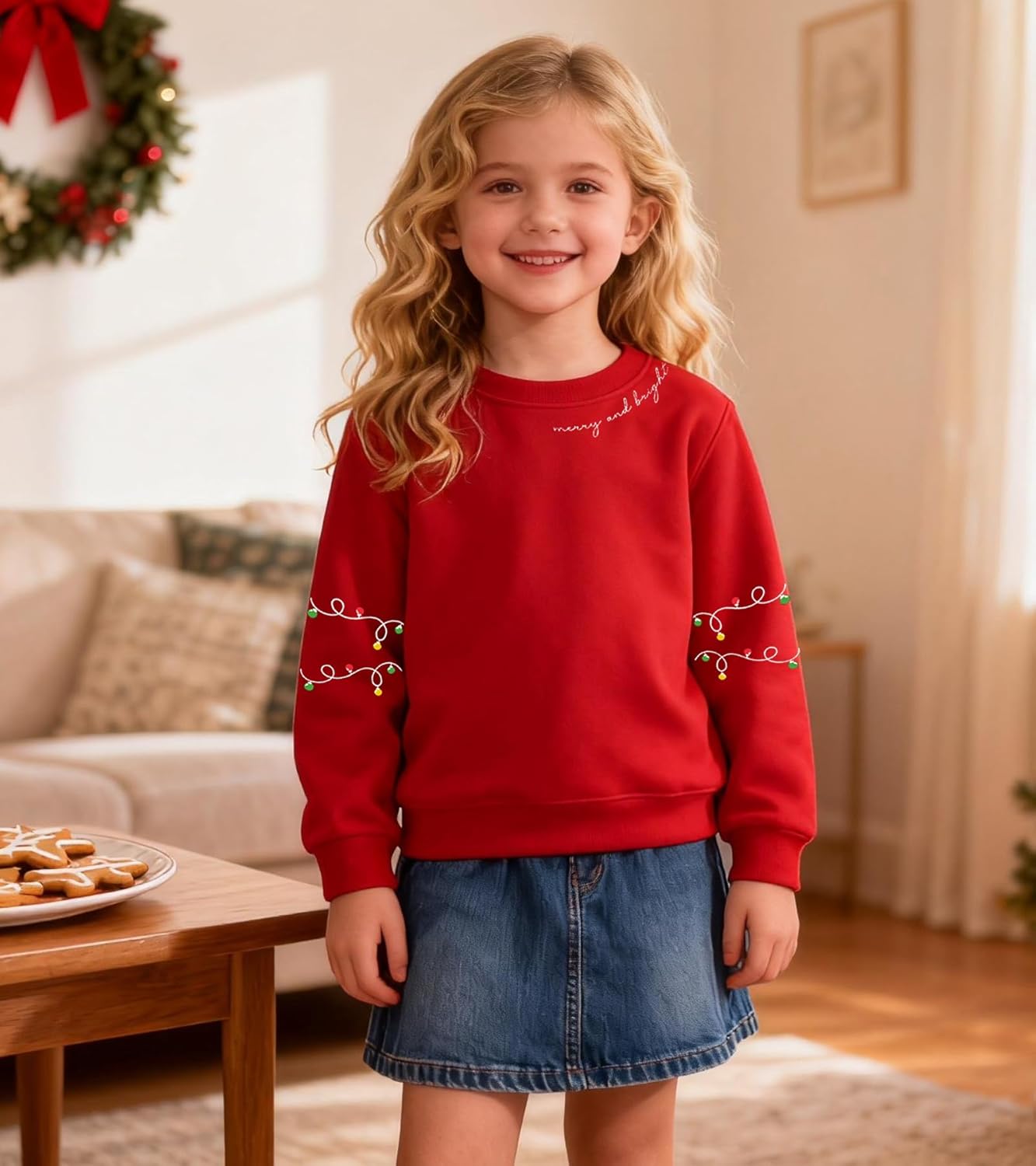 Christmas Kids Sweatshirts Boys Girls Merry Christmas Long Sleeve Shirts Toddler Xmas Holiday Pullover Hoodies - Image 2