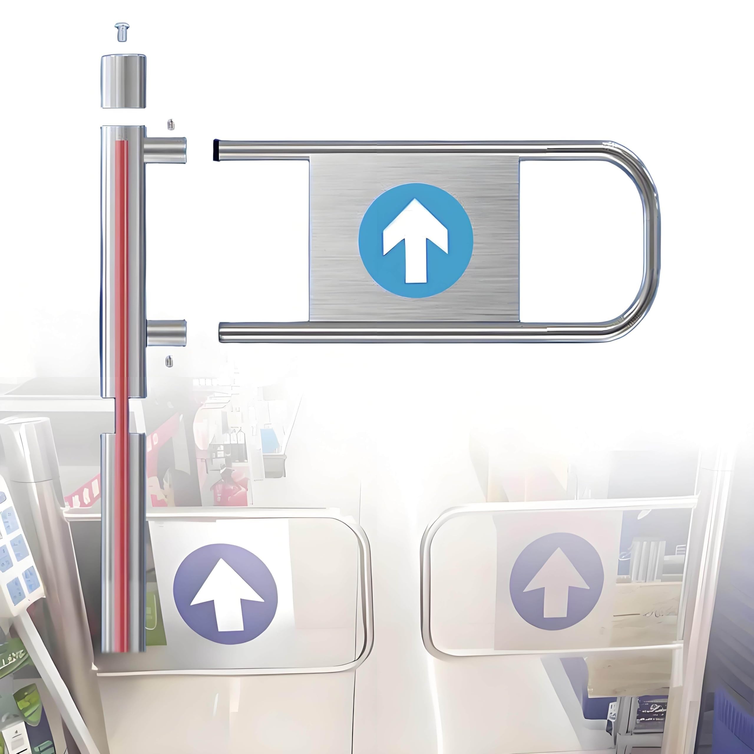 1-drożna bramka dostępu dla pieszych, sprężynowa automatyczna zamykana brama skrzydłowa do wejścia, werandy, supermarketu, biblioteki, bariery bezpieczeństwa do kontroli tłumu