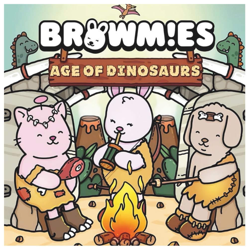 Brownies: Age of Dinosaurs – Cute Dinosaur Coloring Book for Kids