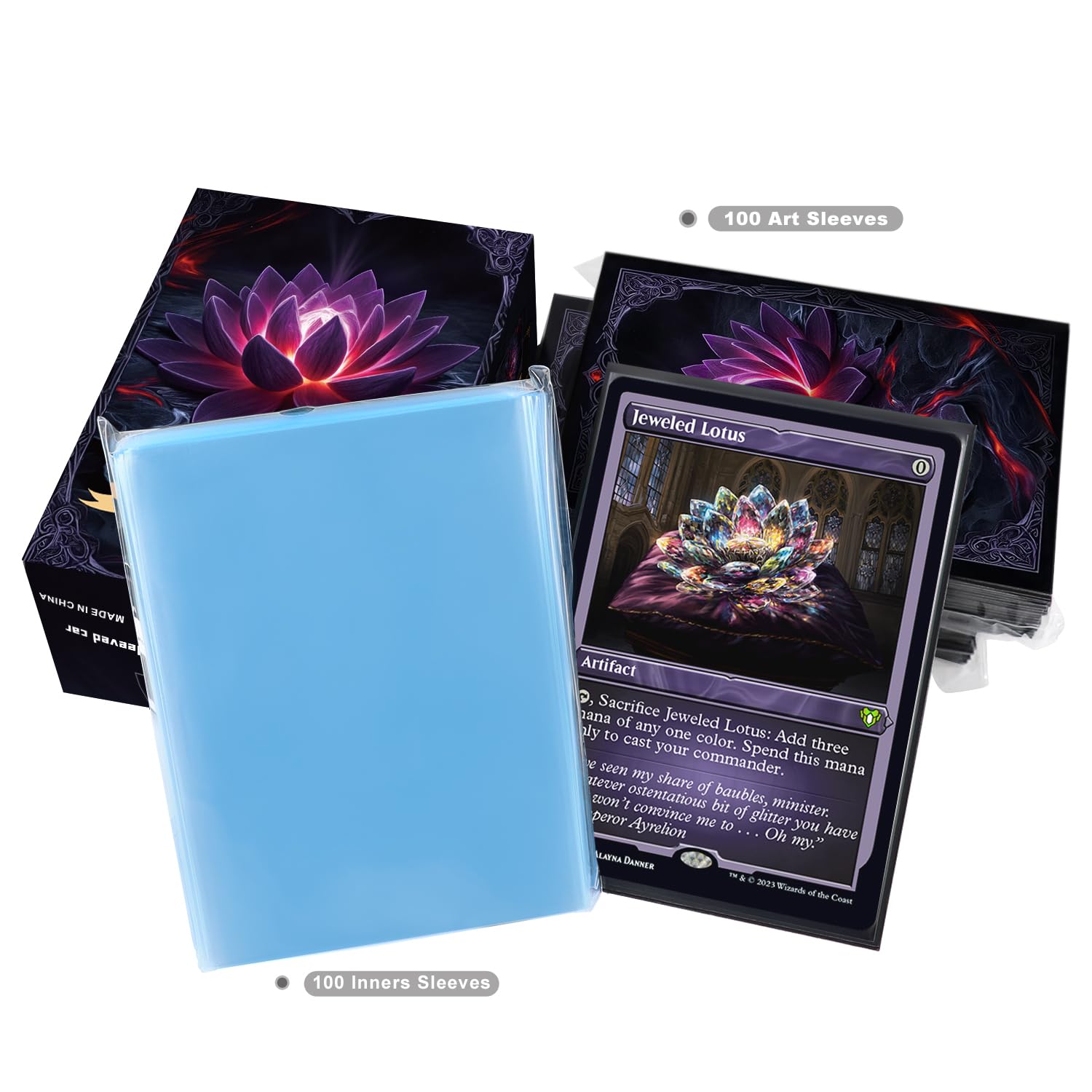 Amazon.co.jp: Katomula MTGカードスリーブ 100枚 インナースリーブ100