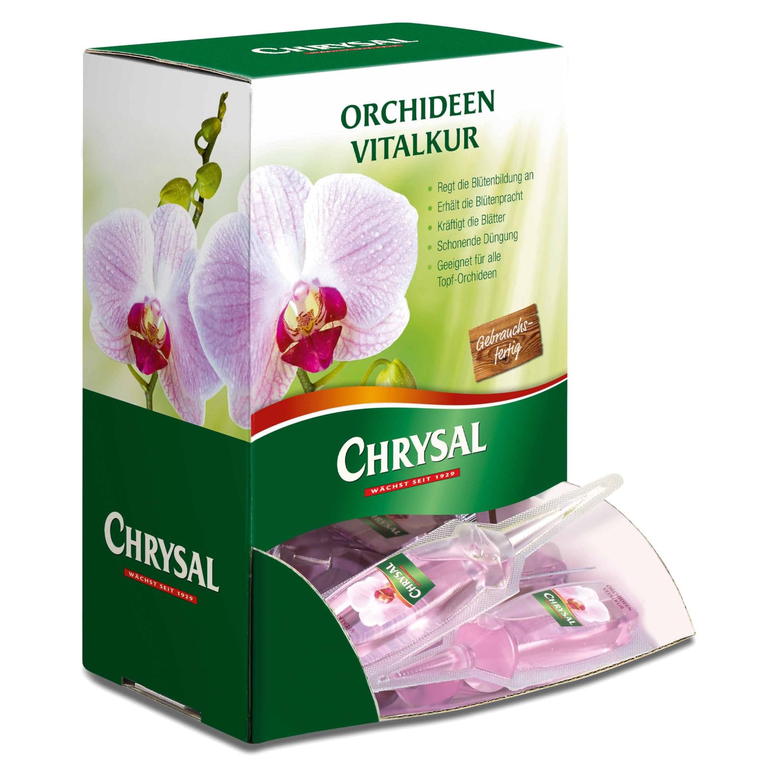 Chrysal Orchideen Vitalkur - 35x 30 ml Gebrauchsfertige Schönheitskur für Orchideen