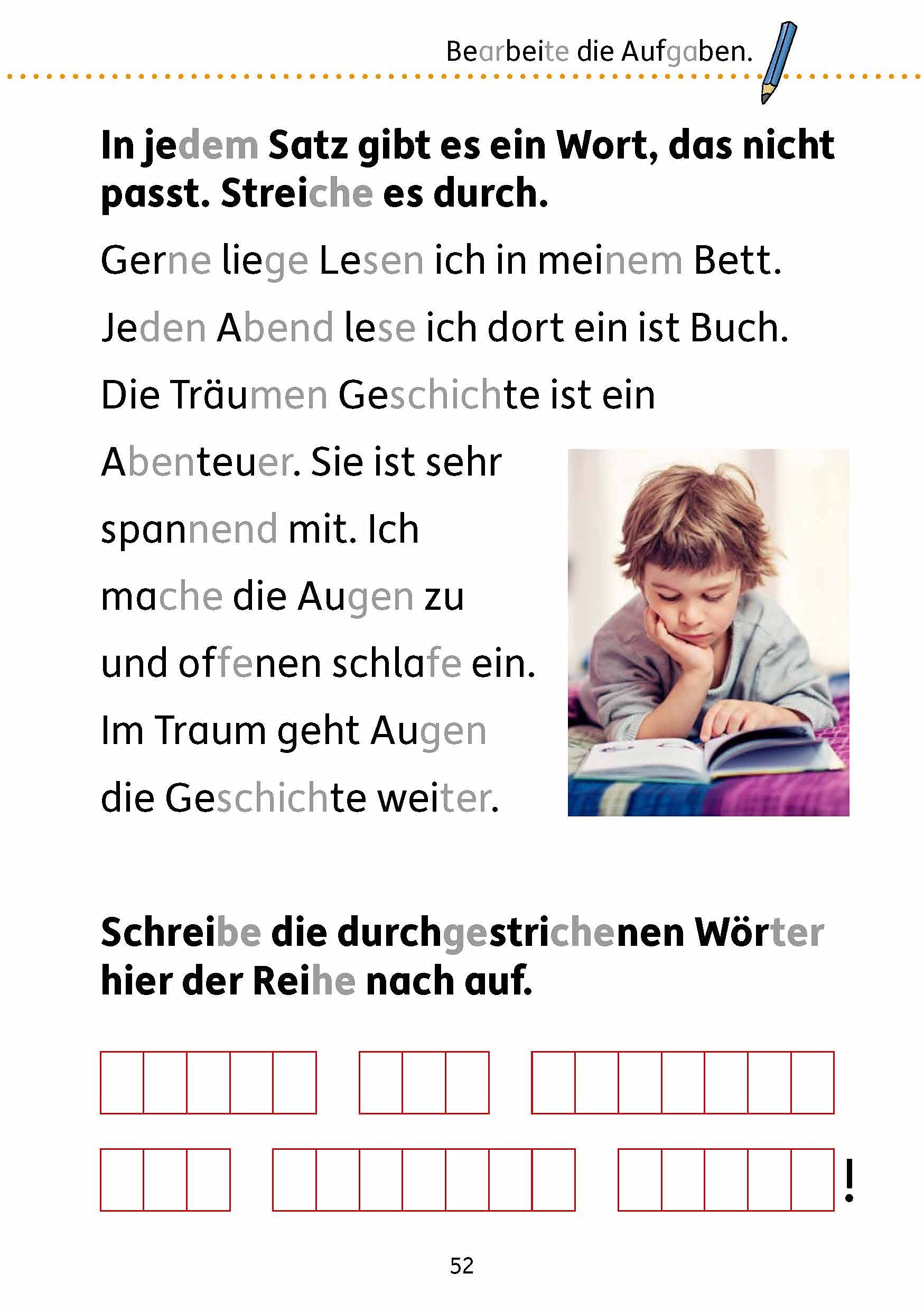 Mein Übungsheft Lesen – 1. Klasse: Vom Satz zum Text: Lese-Aufgaben mit Lösungen - Silben lesen lernen: 472
