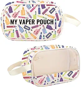 G2TUP Vaping Device Lover Gift My Vape Pouch Clear Makeup Bag E-Cig Enthusiast Travel Toiletry Bag Vaping Lifestyle Merch (My Vape Pouch TM)