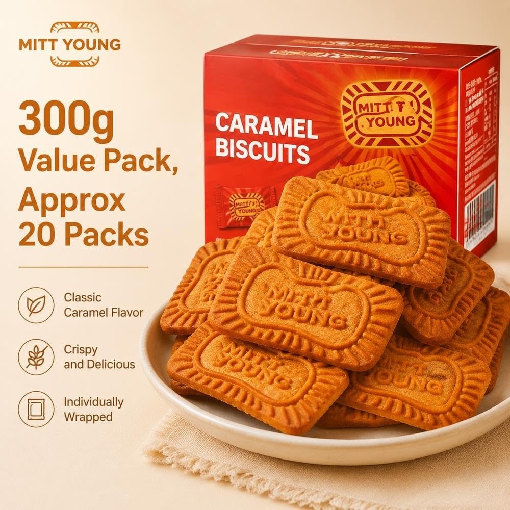 Biscotti al caramello Snack croccante da 520 g