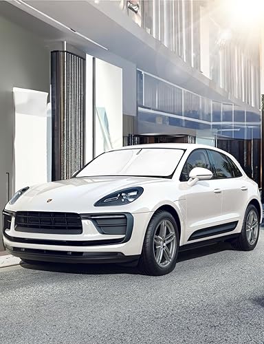 Vista 621 de Proadsy Parasol para parabrisas para BMW X1 F48 2016-2022 de 4 capas plegable, protector de parasol frontal que bloquea los rayos UV y mantiene