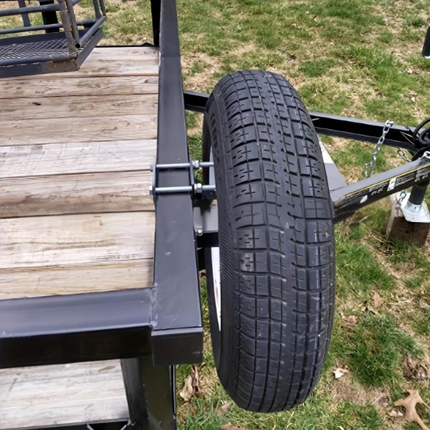 Spare Tire Carrier for 4/5/6 Lugs 4"-." Rust-Resistant Quick Install SUV Truck Trailer Mount Spare Tire Holder for Boat Trailer