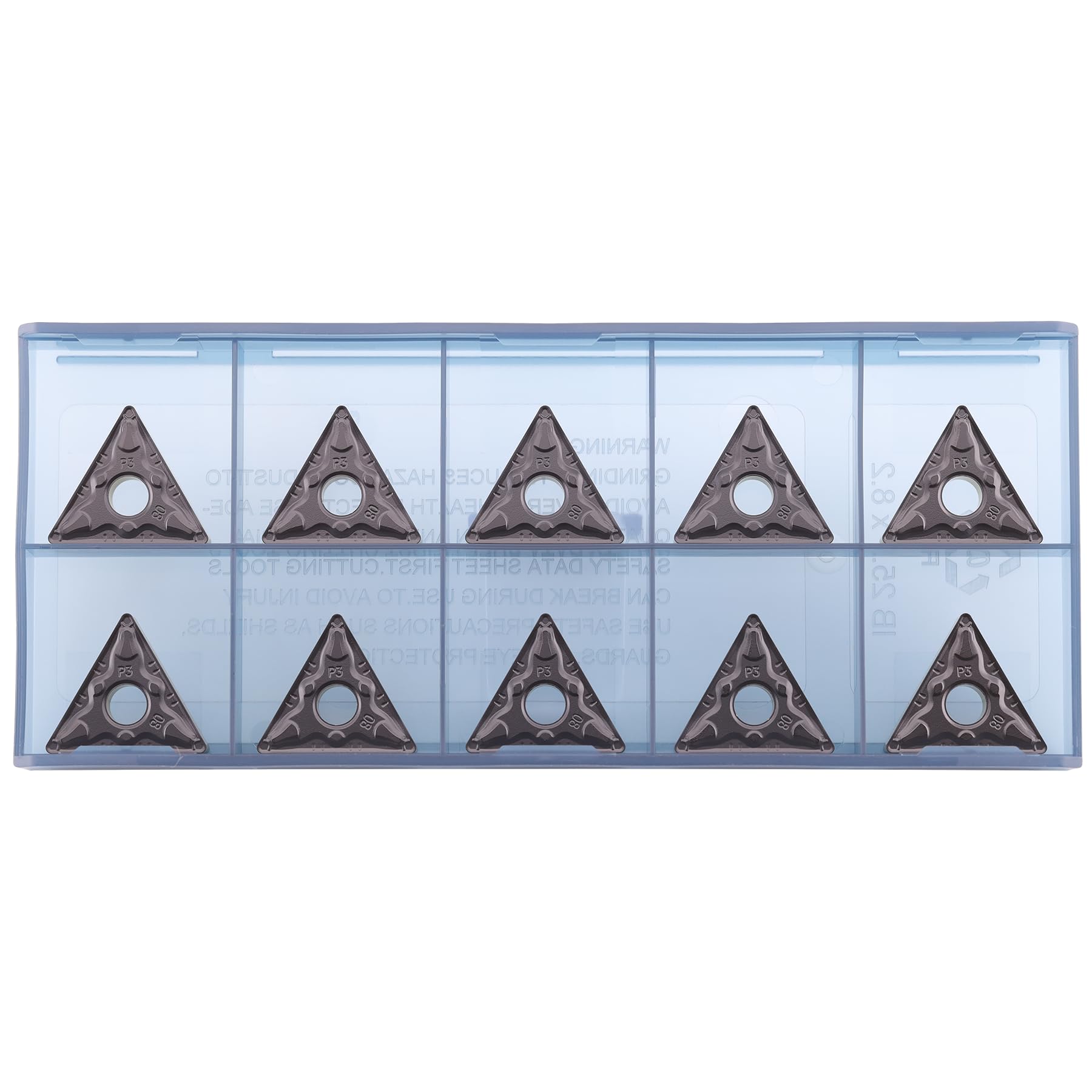 Dreh-Wendeschneidplatte TNMG 220408 für universelle Stahlbearbeitung - TiN Beschichtung, 10 Stück