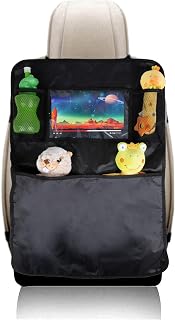 All Ride Car Seat Organiser - 70 x 45 cm - Multiple Storage Compartments - Phone / Tablet Storage - Easy to attach - Black
