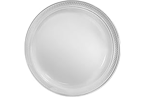 Amscan Clear, Big Party Pack, Round Plastic Plates