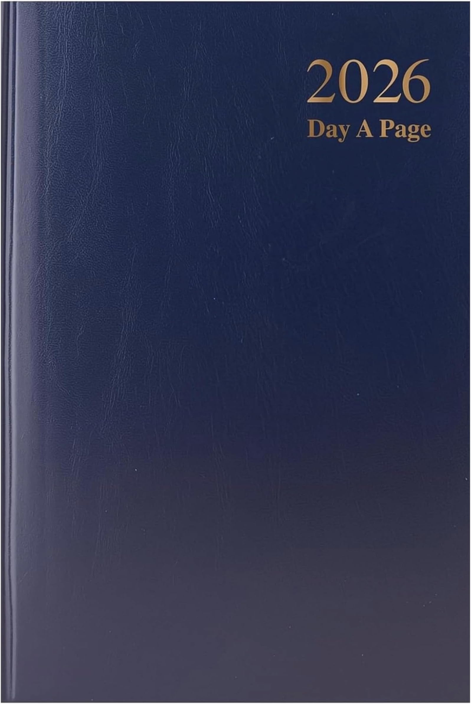 2026 A5 Diary Page per Day Navy Blue