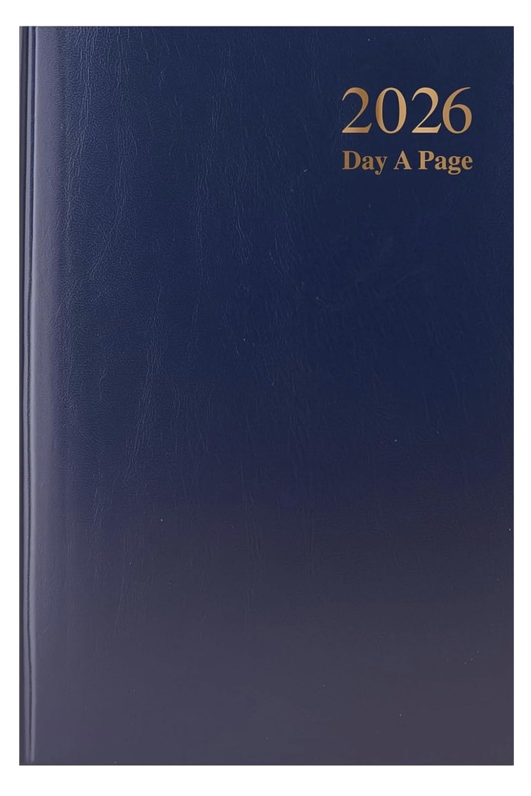 2026 A5 Diary Page per Day Navy Blue