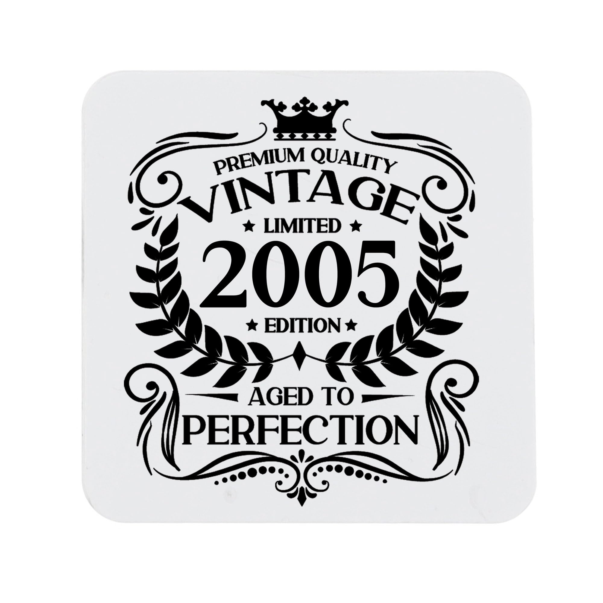80th Birthday Gift for Men Vintage 1946 Aged to Perfection Engraved Slate Coaster Present for 80 Year Old Etched Natural Slate Placemat (Round Slate) — view 37