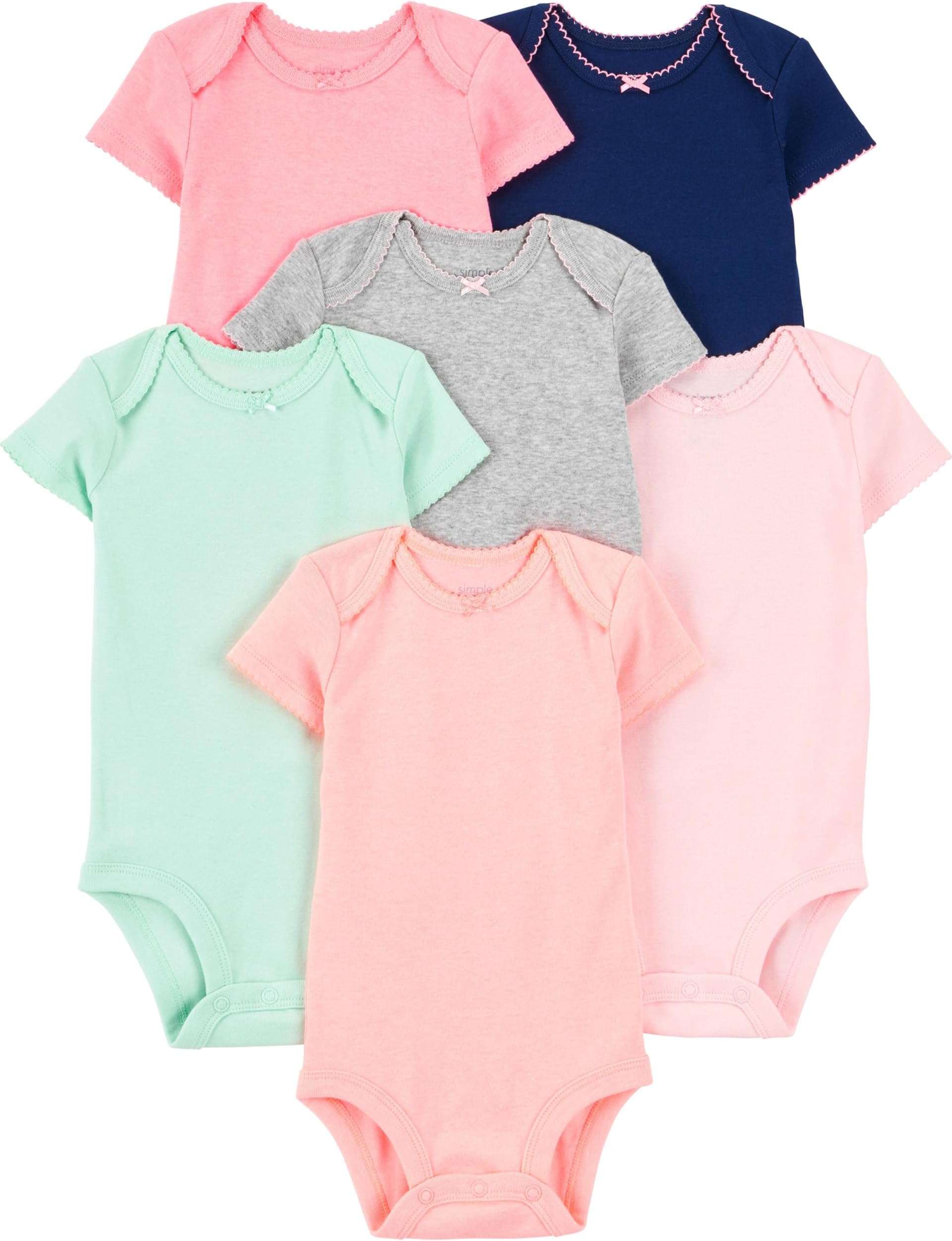 Simple Joys by Carter's Baby Girls' Bodysuit (Pack of 6)