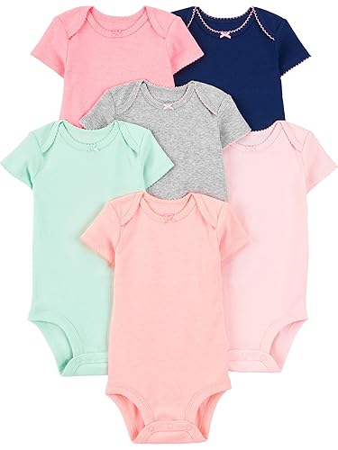Simple Joys by Carter's Baby-Girls 6-Pack Short-Sleeve Bodysuit