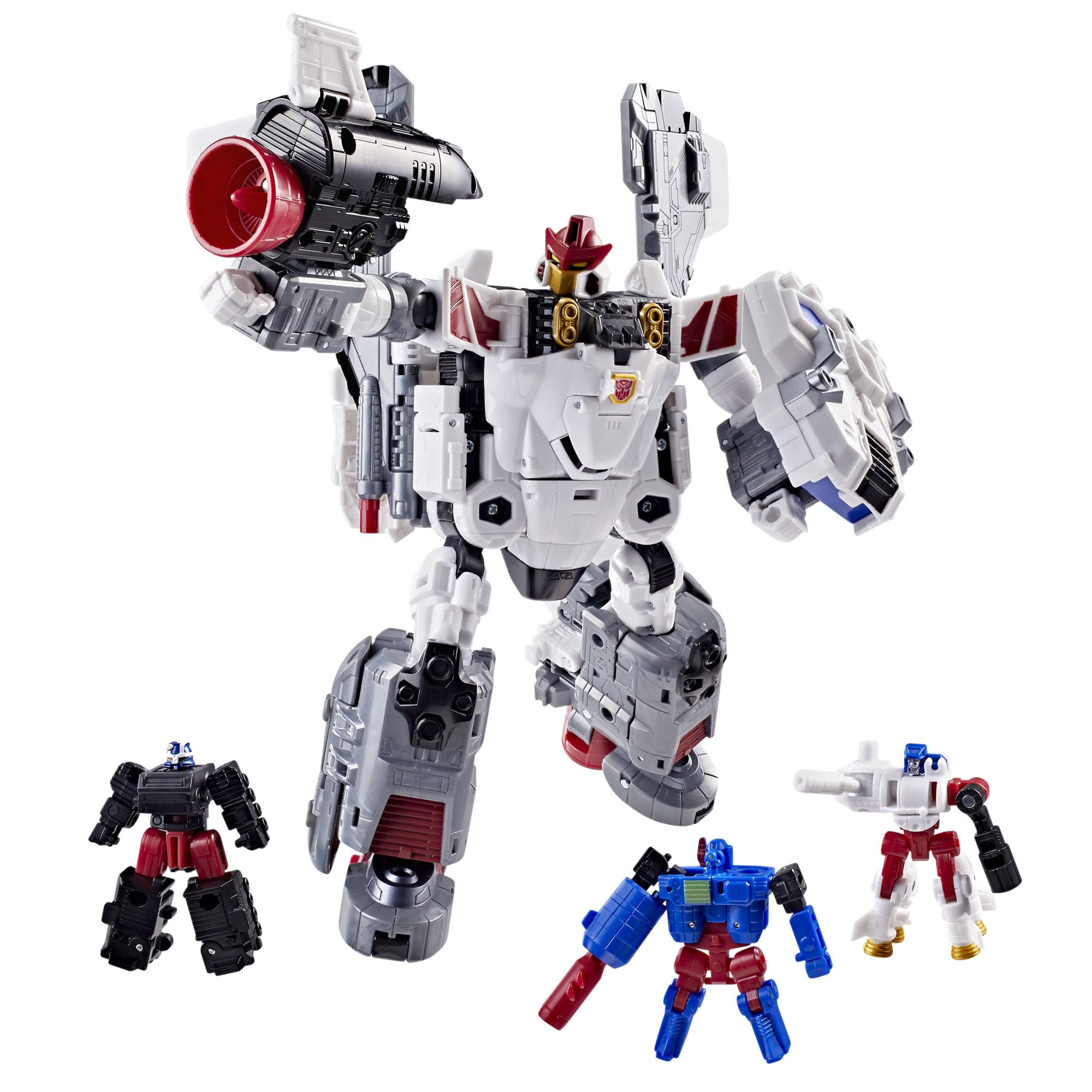 Transformers Age of the Primes Armada Jetfire, Commander Class 8-Inch Converting Action Figure with 3 Mini-Con Figures, Robot Toys for 8+ - 2