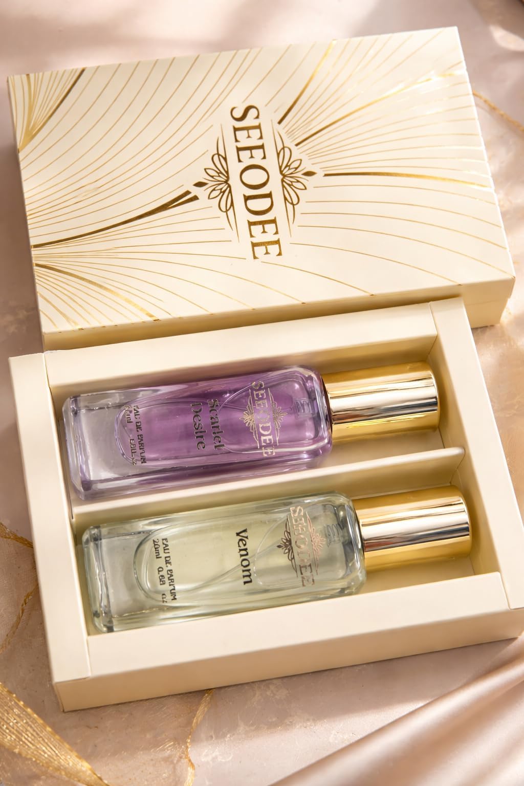 Luxury Perfume Combo | 2 x 20ml | Scarlet Desire & Venom Eau De Parfum | Long Lasting Premium Fragrance Set for Men & Women-image-6