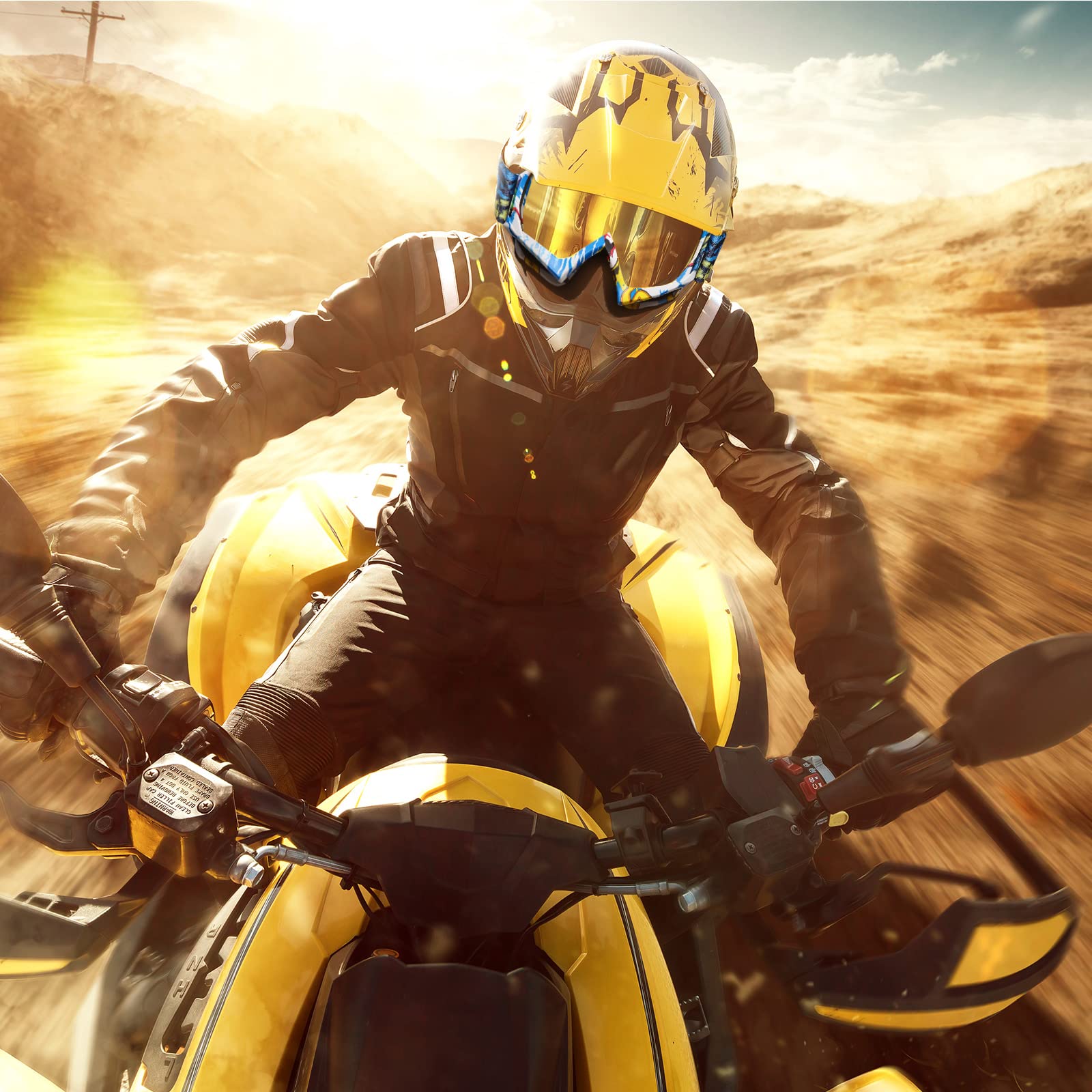 ATV-Schutzbrille für Erwachsene, Dirt-Bike-Schutzbrille, Anti-Beschlag, Motorrad, Ski, Motocross-Brille für Männer und Frauen, Reiten, Rennen, 2 Stück (klassisch)