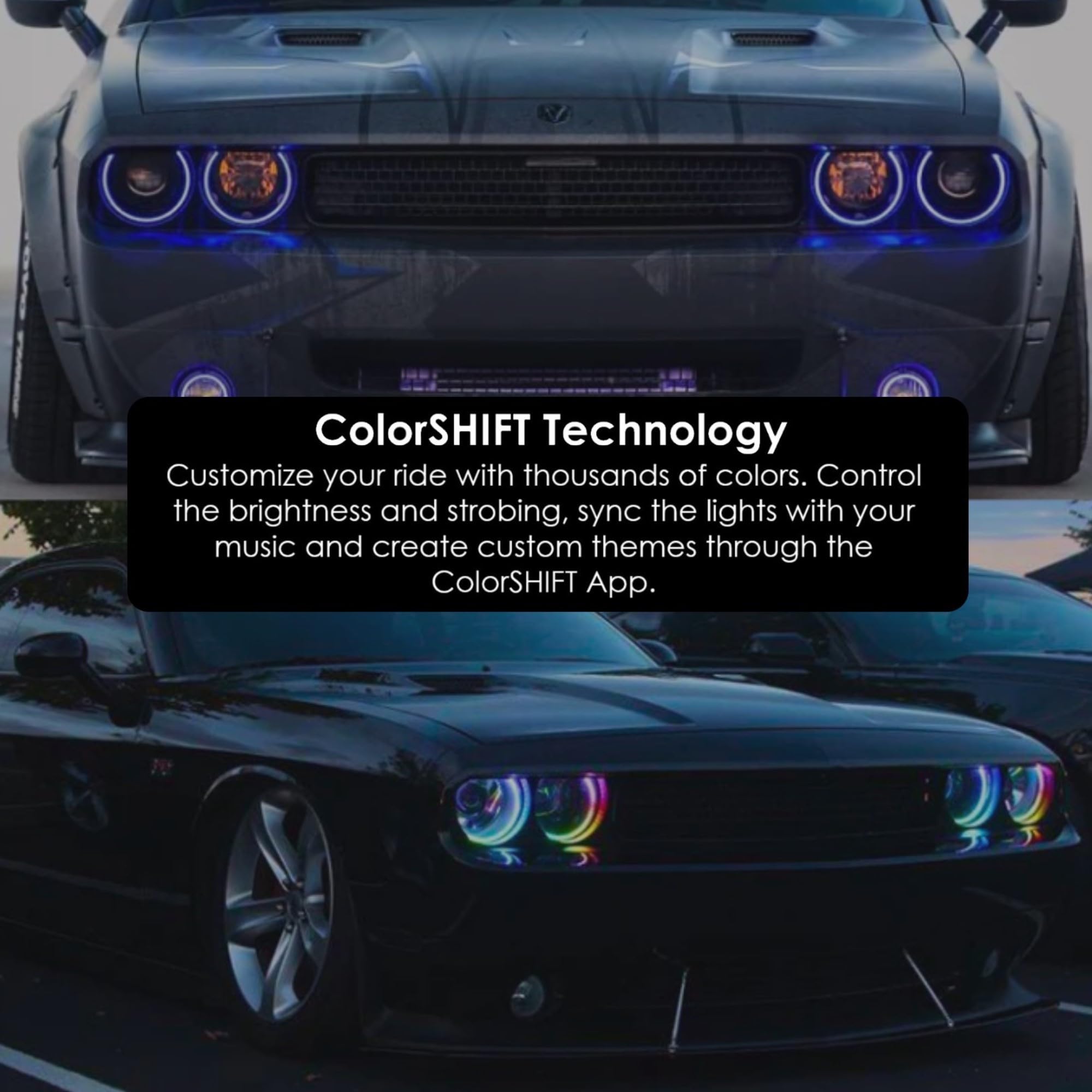 た*ま様 CHALLENGER LEDライト Amazon | QiuKo 4個 RGB マルチカラー LED エンジェルアイライト